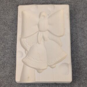 VTG Alberts A58 Ceramic Mold Christmas Bells Bow Holiday Crafting Decor